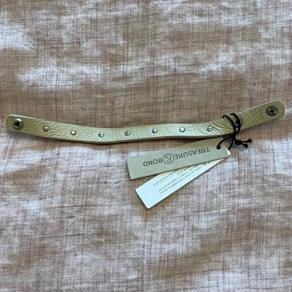 Treasure & Bond Nordstrom Adjustable Stone and Leather Bracelet